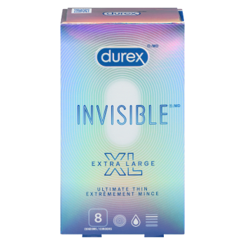 Durex Invisible XL Ultimate Thin 8 Condoms