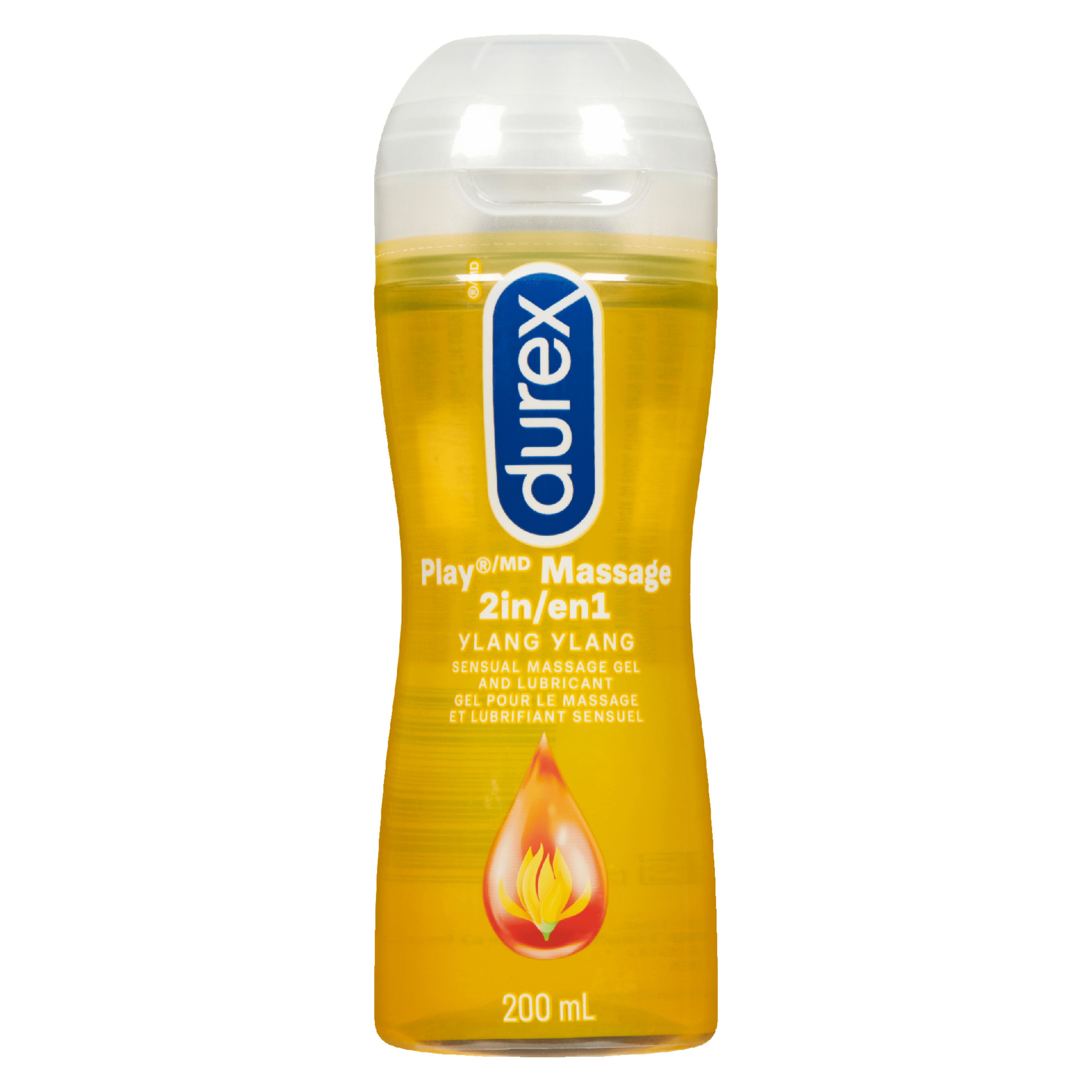 Durex Play Massage 2 in 1 Sensual Massage Gel and Lubricant Ylang Ylang 200 ml