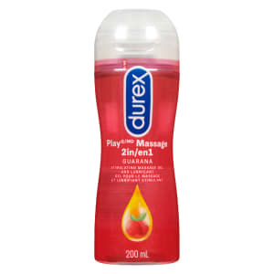 Durex Play Massage 2 in 1 Stimulating Massage Gel and Lubricant Guarana 200 ml