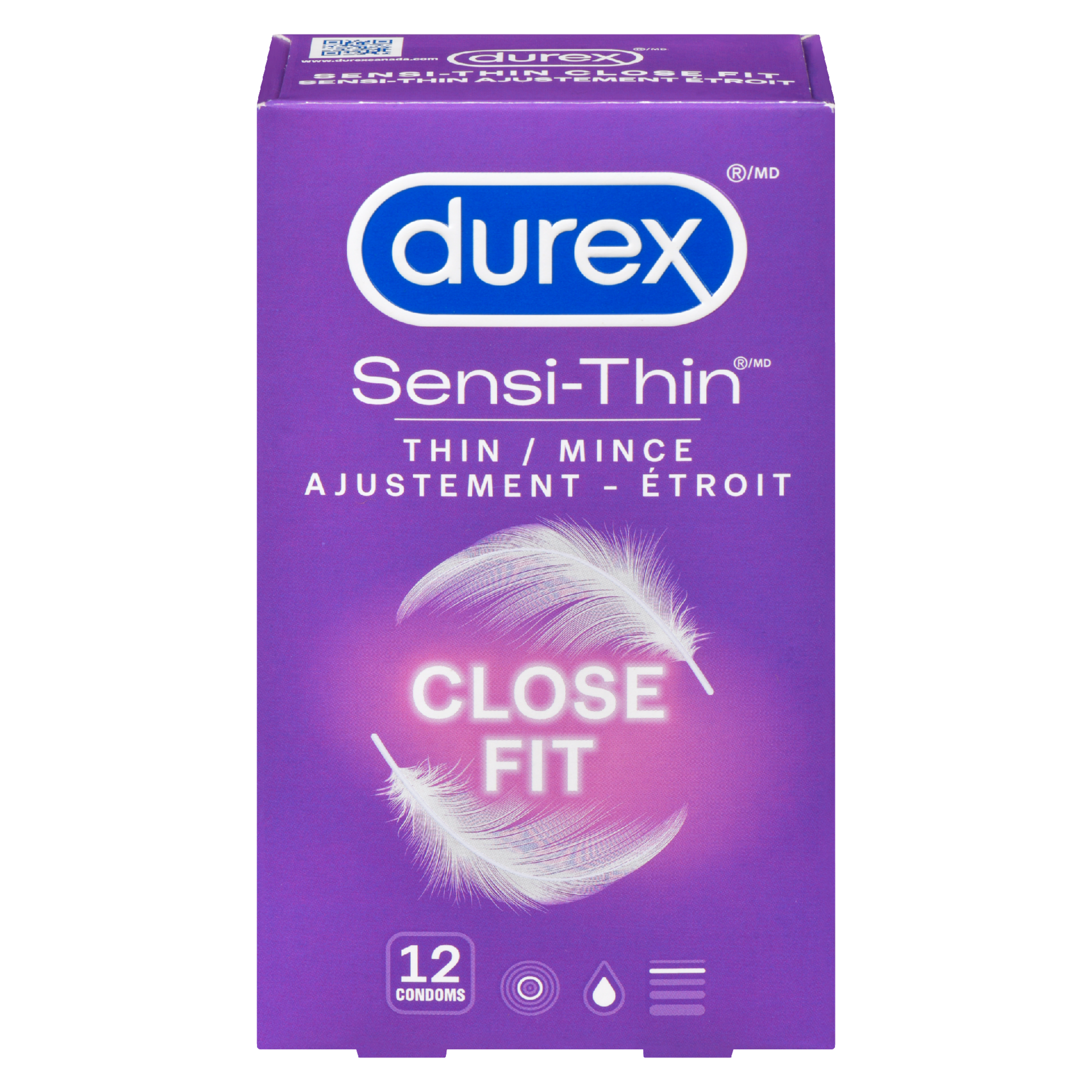 Durex Sensi-Thin Condoms Thin Close Fit 12 Condoms