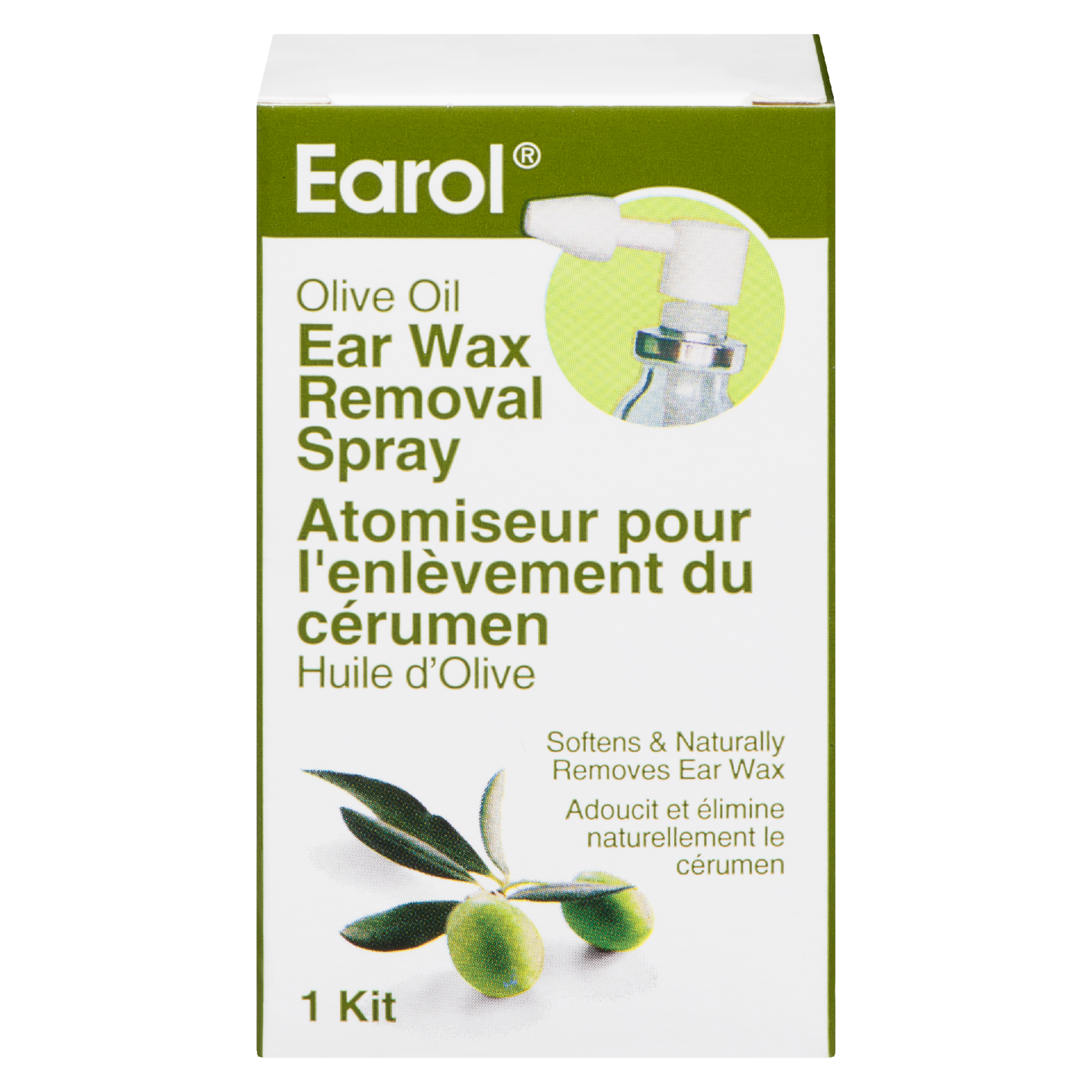 Earol Ear Wax Removal Spray Olive Oil 1 Kit