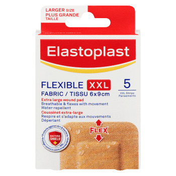 Elastoplast Flexible Fabric XXL Larger Size 5 Strips