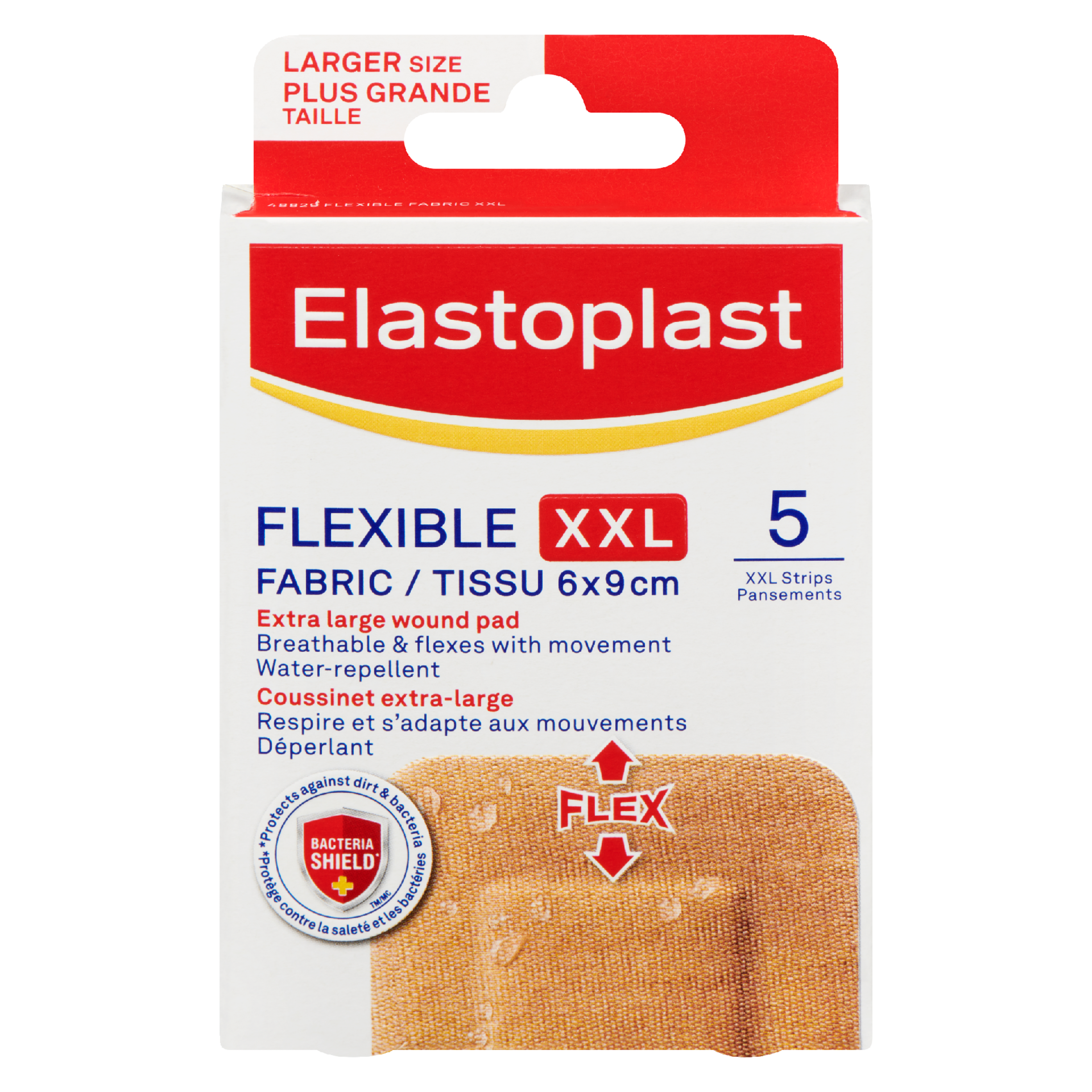 Elastoplast Flexible Fabric XXL Larger Size 5 Strips