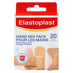 Elastoplast Hand Mix Pack Multi Purpose Pack 20 Strips