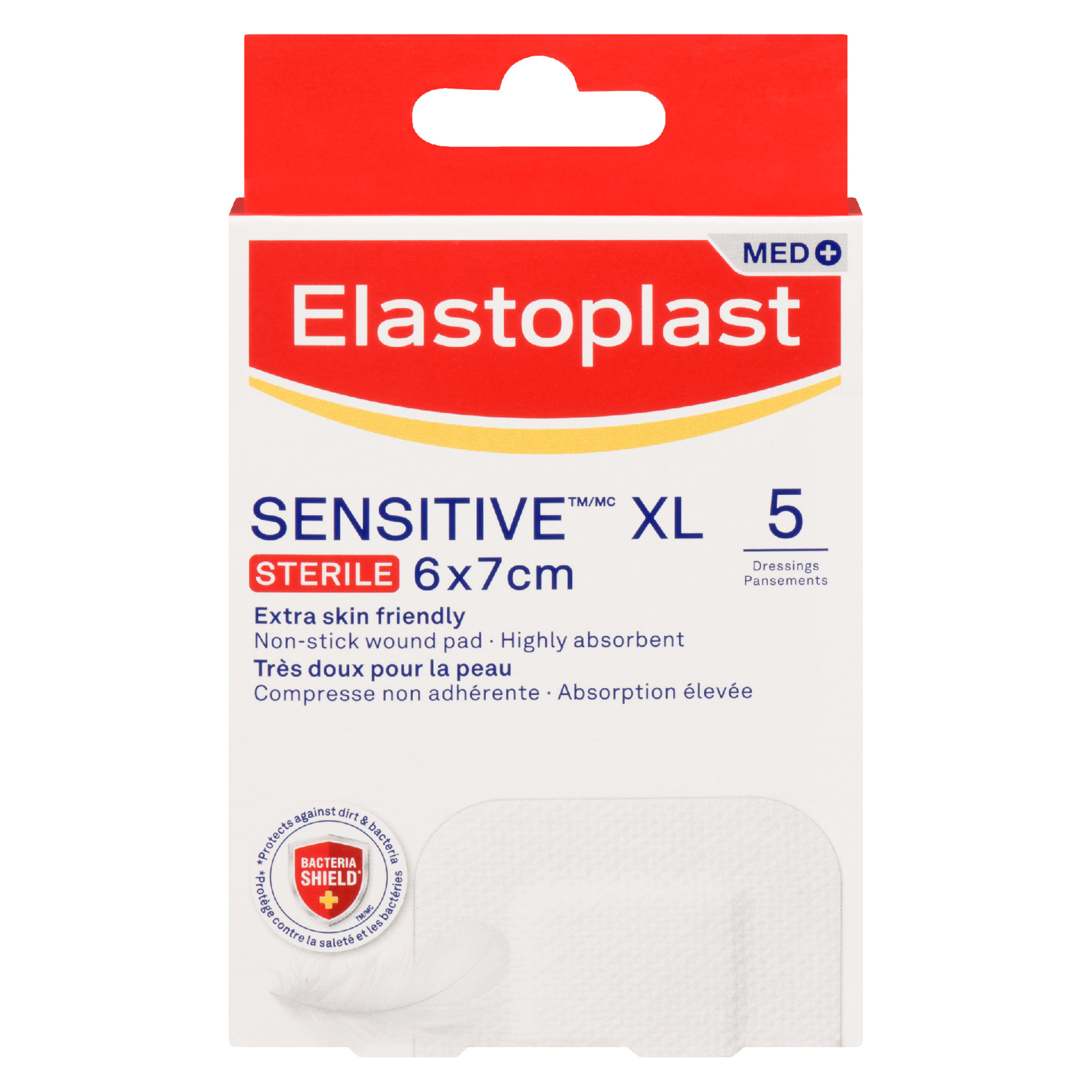 Elastoplast MED+ Sensitive XL 5 Dressings