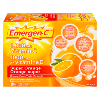 Emergen-C Effervescent Powder Super Orange 30 Packets
