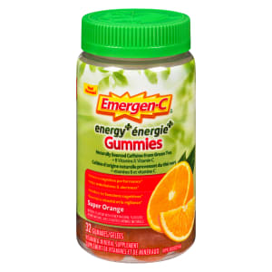 Emergen-C Energy Plus Vitamin & Mineral Supplement Super Orange 32 Gummies