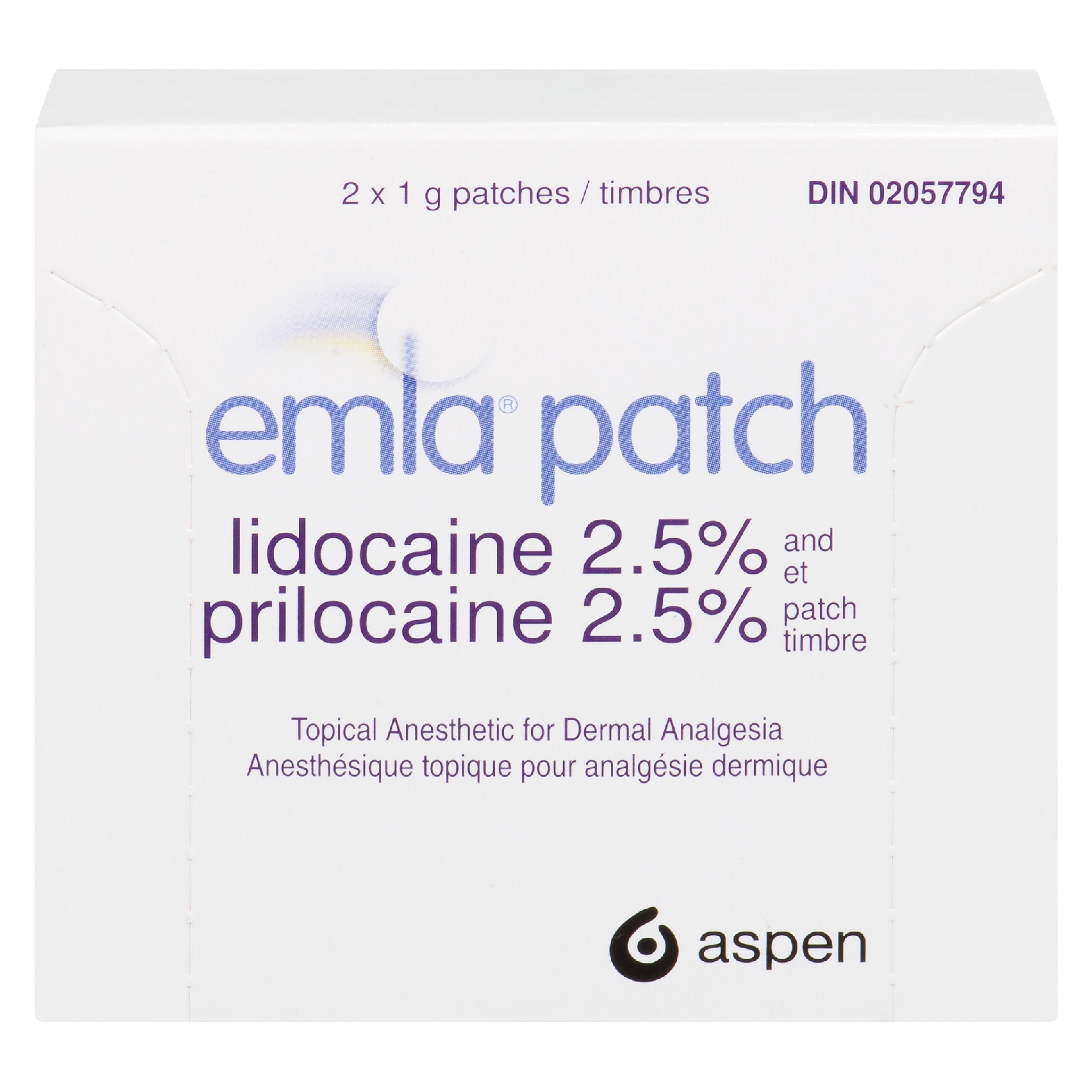 Emla Patch Lidocaine 2.5% and Prilocaine 2.5% 2 Patches x 1 g