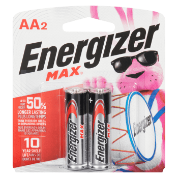 Energizer Max Alkaline Batteries AA2
