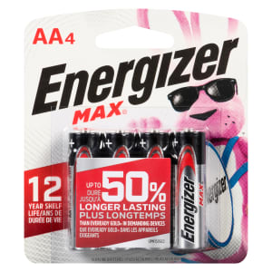 Energizer Max Alkaline Batteries AA4