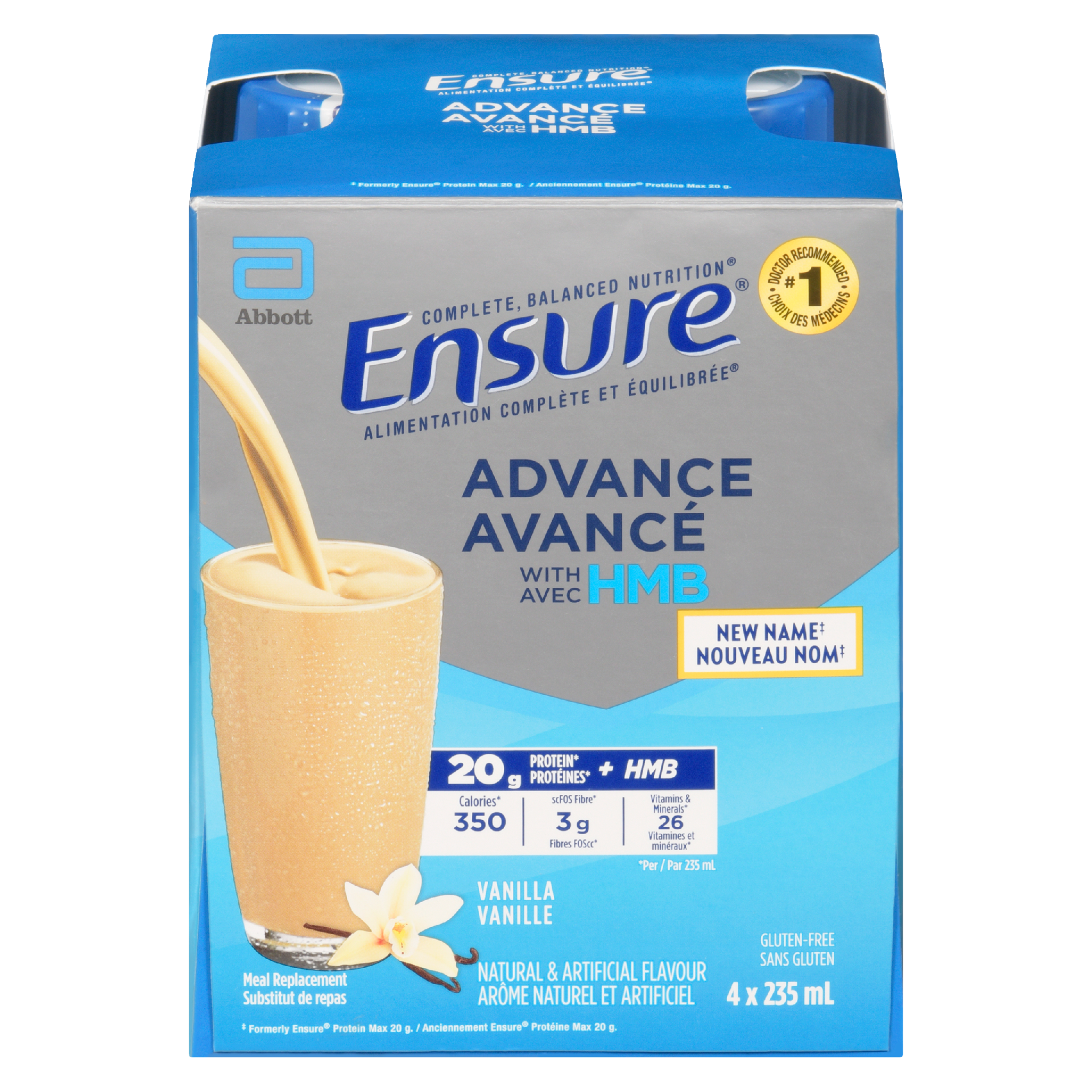 Ensure Advance Meal Replacement Vanilla 4 x 235 ml