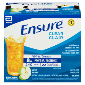 Ensure Clear Nutritional Supplement Apple 6 x 237 ml