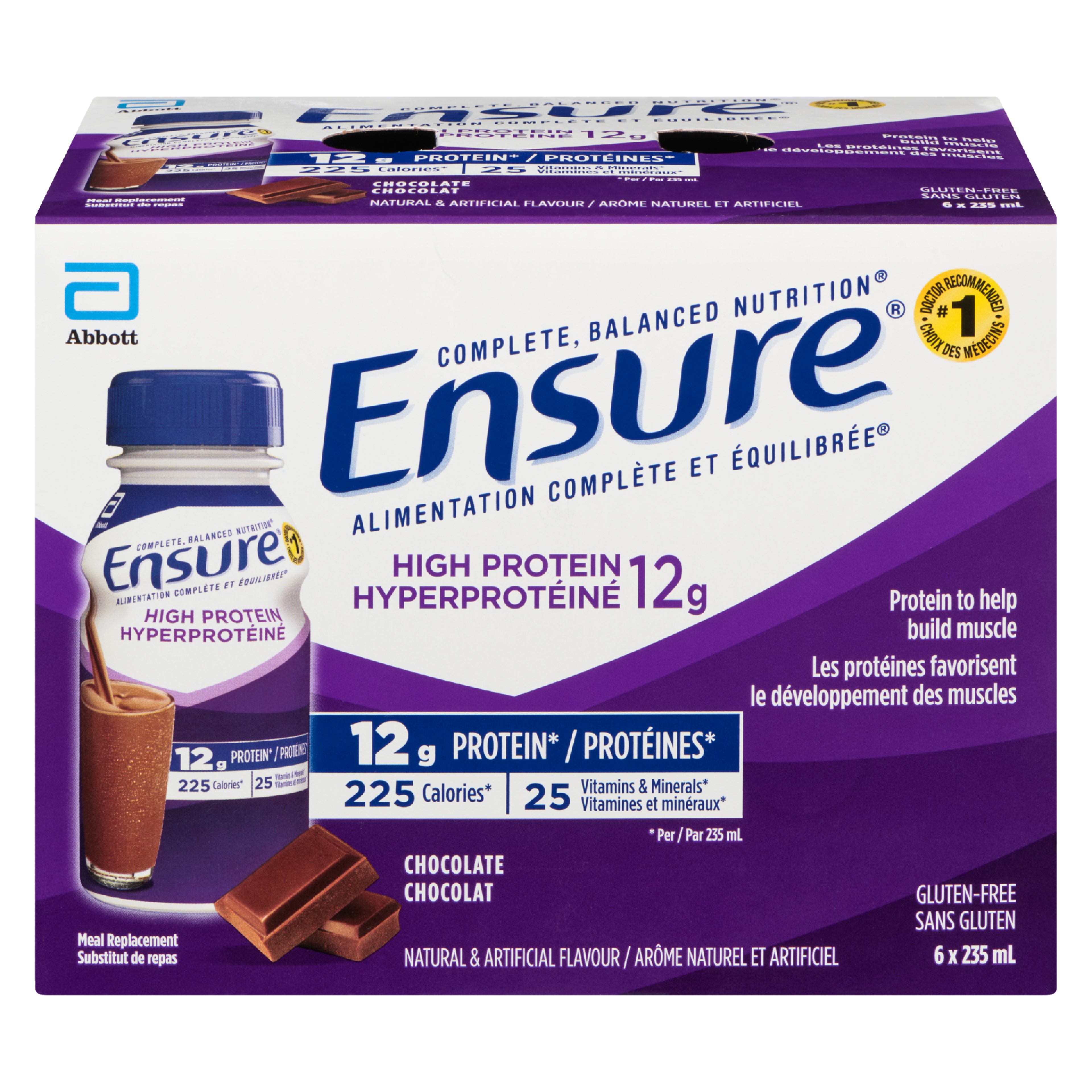 Ensure Meal Replacement Chocolate 6 x 235 ml