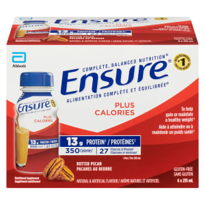 Ensure Plus Calories Nutritional Supplement Butter Pecan 6 x 235 ml