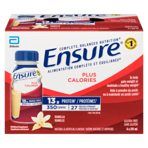 Ensure Plus Calories Nutritional Supplement Vanilla 6 x 235 ml