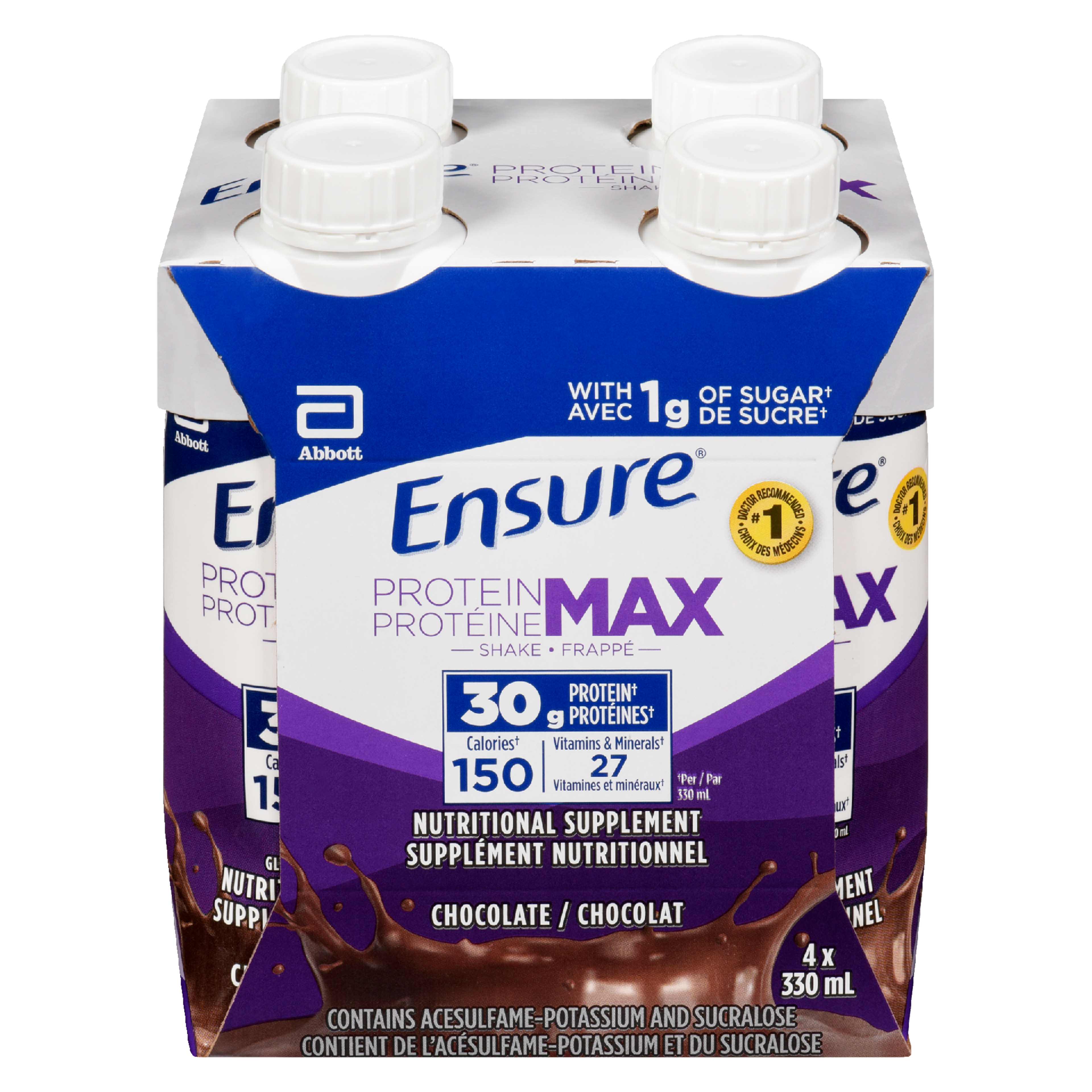 Ensure Protein Max Nutritional Supplement Chocolate 4 x 330 ml