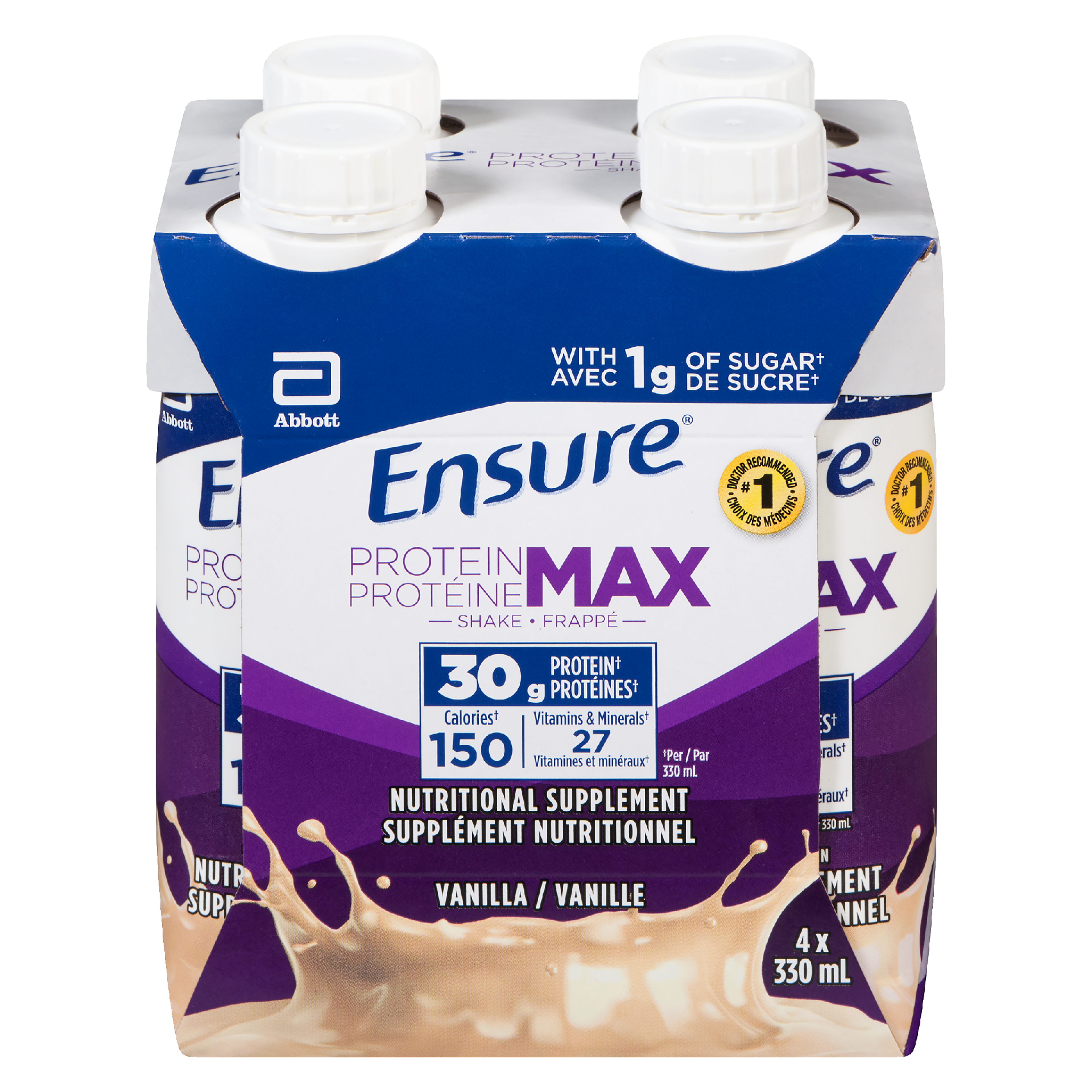 Ensure Protein Max Nutritional Supplement Vanilla 4 x 330 ml