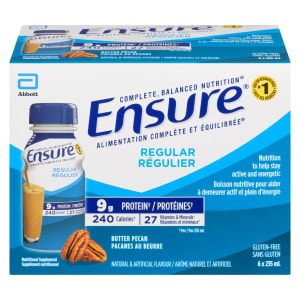 Ensure Regular Nutritional Supplement Butter Pecan 6 x 235 ml