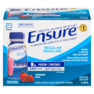 Ensure Regular Nutritional Supplement Strawberry 6 x 235 ml