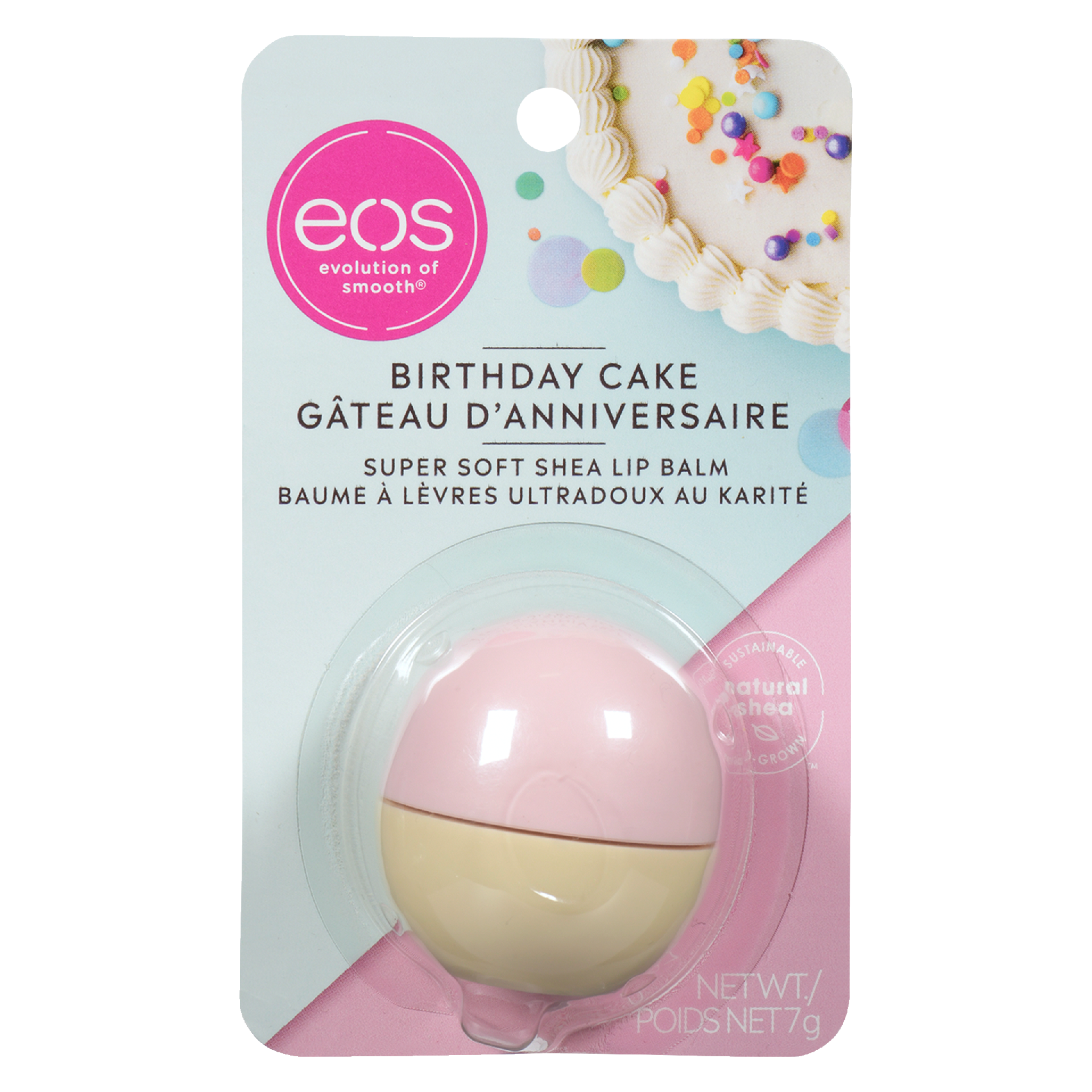 eos Super Soft Shea Lip Balm Birthday Cake 7 g