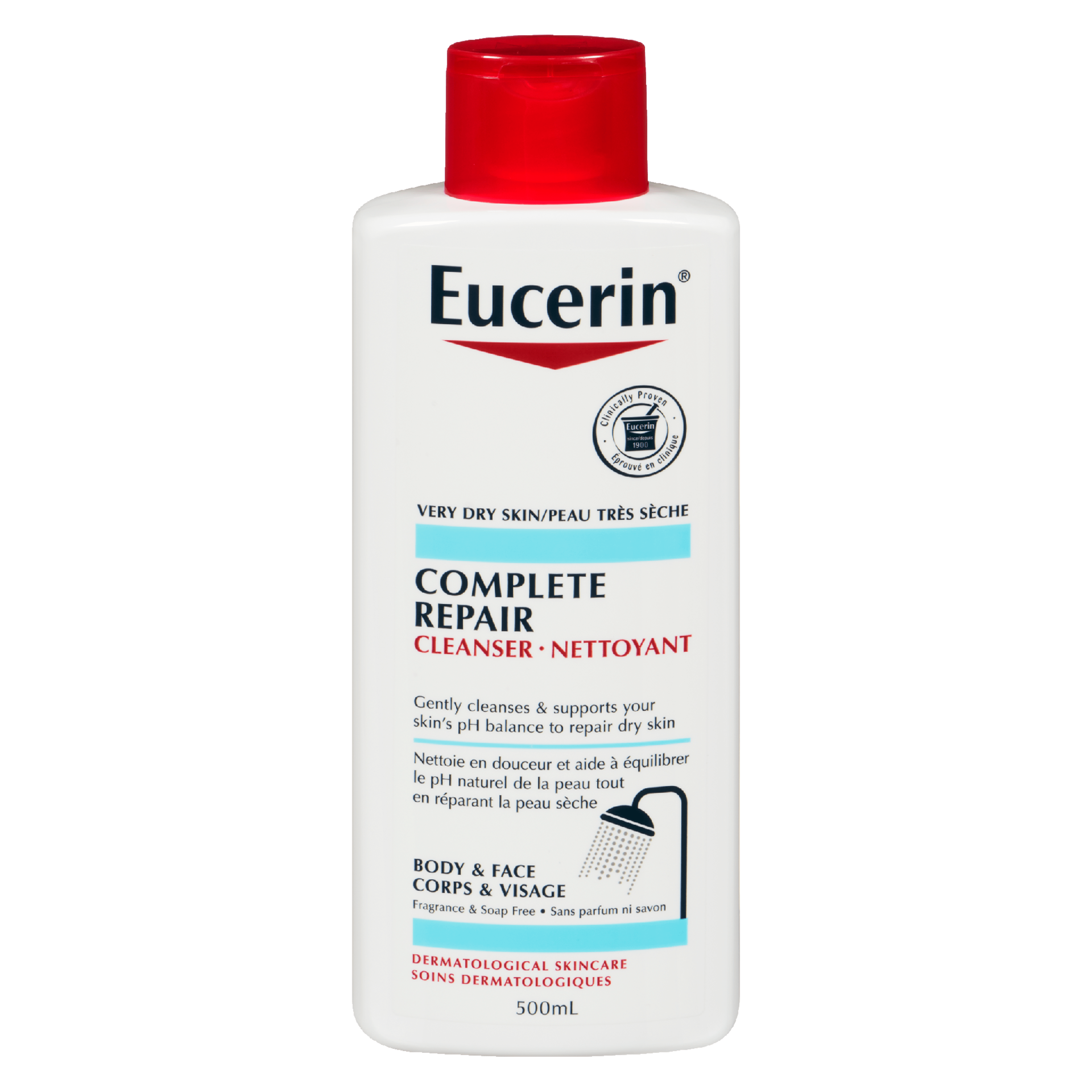 Eucerin Complete Repair Cleanser Very Dry Skin Body & Face 500 ml