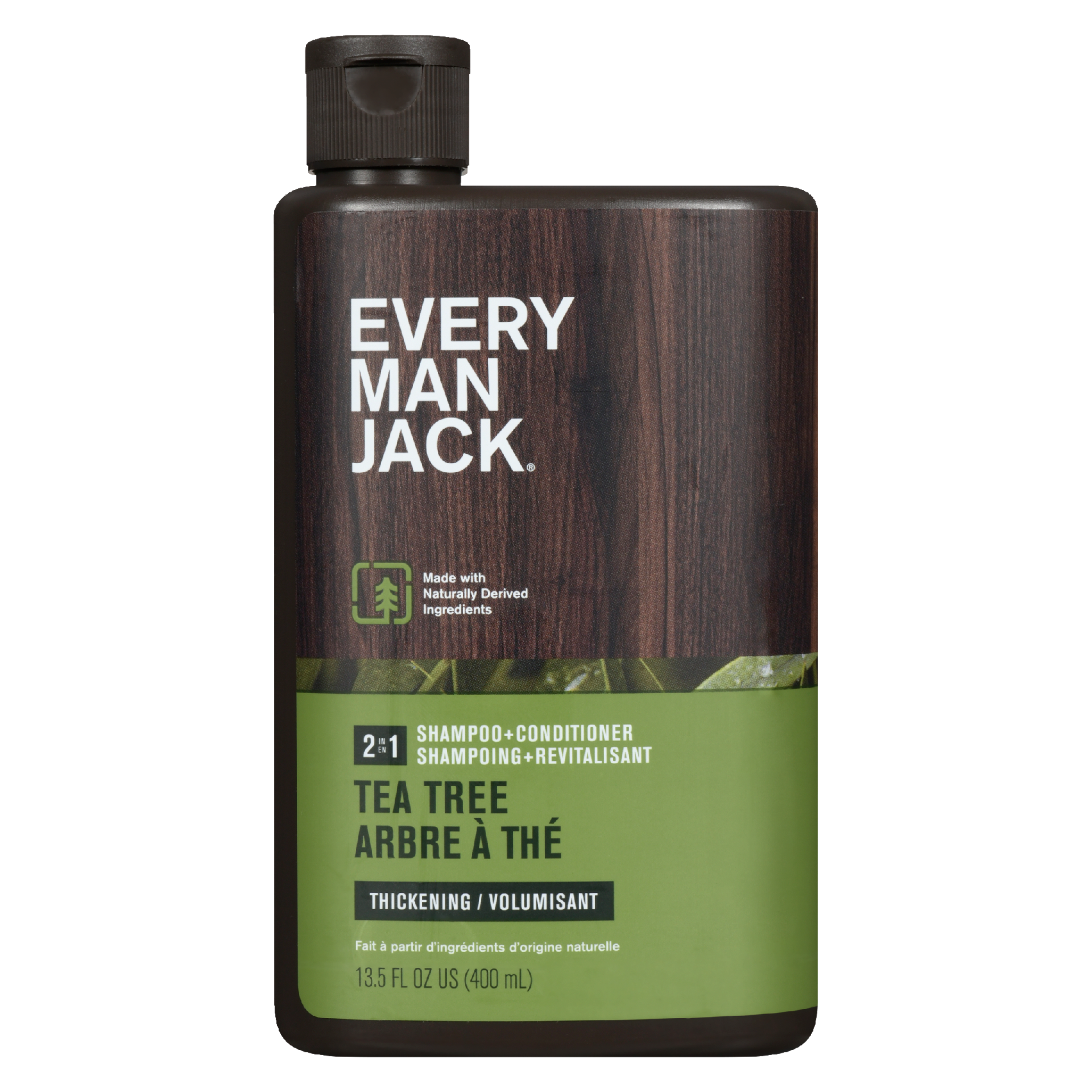 Every Man Jack 2 in 1 Shampoo + Conditioner Tea Tree Thickening 400 ml