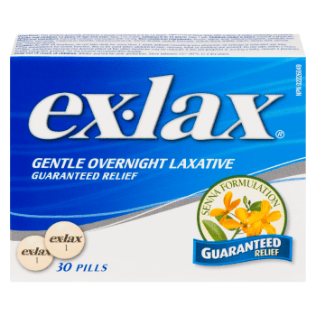 Ex-Lax Gentle Overnight Laxative 30 Pills