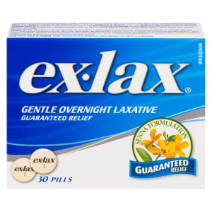 Ex-Lax Gentle Overnight Laxative 30 Pills