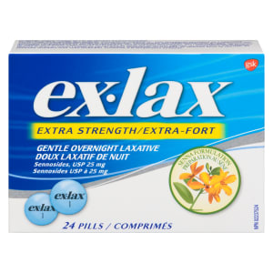 Ex-Lax Gentle Overnight Laxative Extra Strength 24 Pills