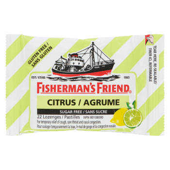 Fisherman's Friend Citrus Sugar Free 22 Lozenges