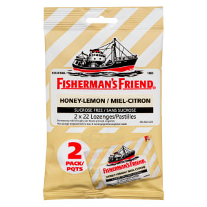 Fisherman's Friend Honey-Lemon Sucrose Free 2 Pack x 22 Lozenges