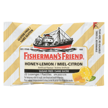 Fisherman's Friend Honey-Lemon Sugar Free Lozenges 22 Lozenges
