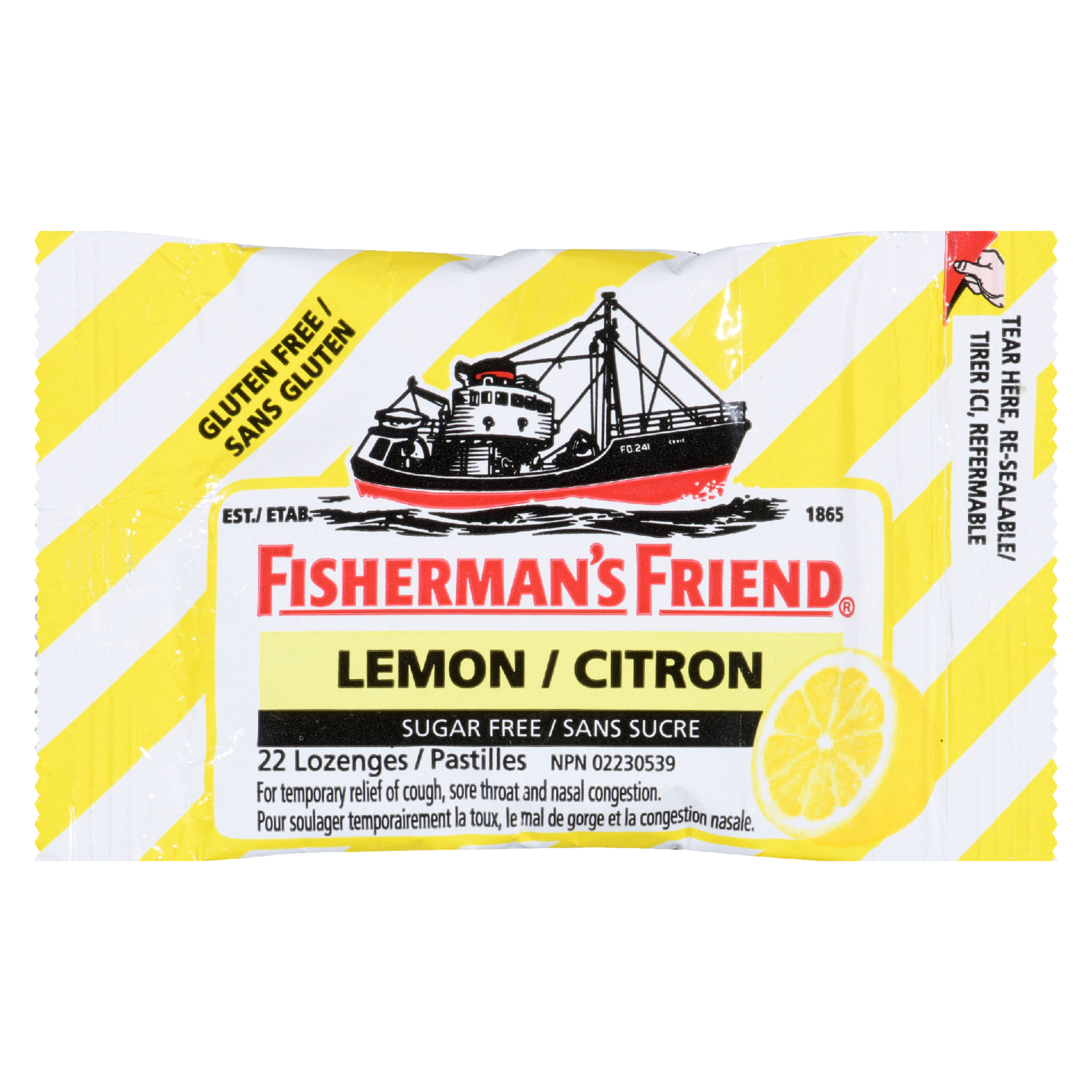 Fisherman's Friend Lemon Sugar Free 22 Lozenges