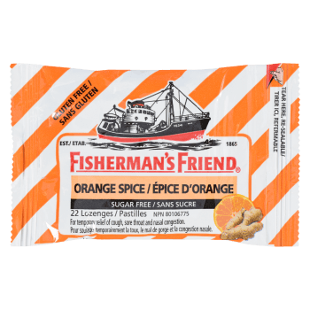 Fisherman's Friend Orange Spice Sugar Free 22 Lozenges