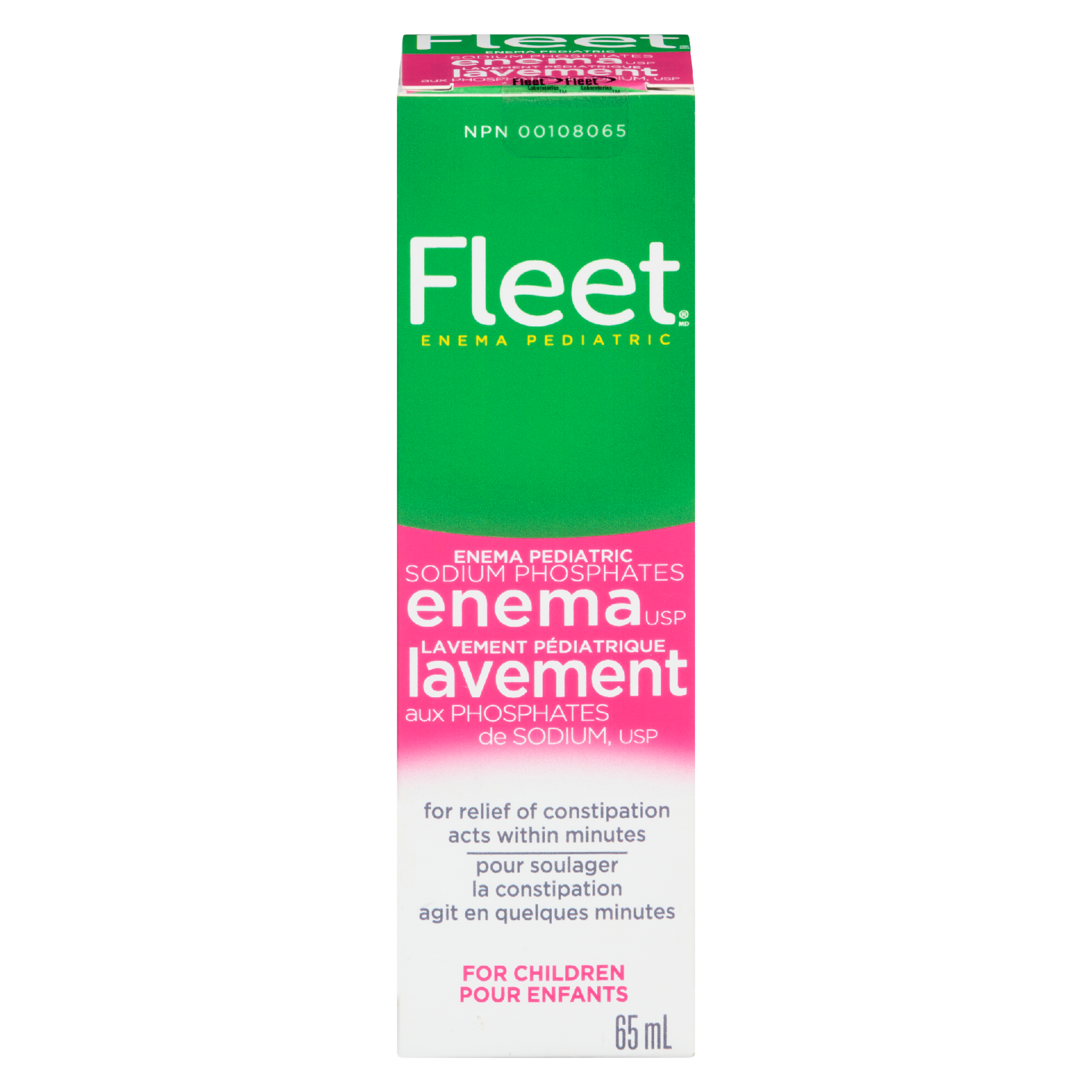 Fleet Enema Pediatric Sodium Phosphates Enema USP for Children 65 ml