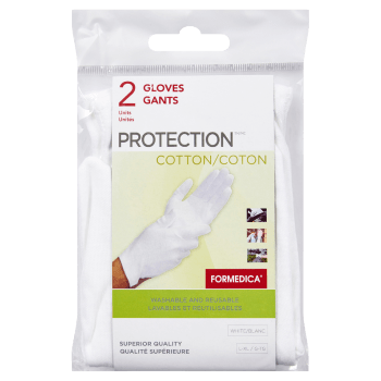 Formedica Protection Gloves Washable and Reusable White Cotton 2 Units L-XL 6057