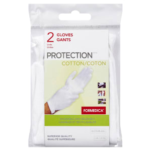 Formedica Protection Gloves Washable and Reusable White Cotton 2 Units L-XL 6057