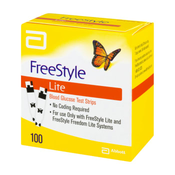 FreeStyle Lite Blood Glucose Test Strips (100 Count)