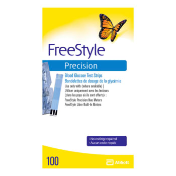 FreeStyle Precision Blood Glucose Test Strips (100 Count)
