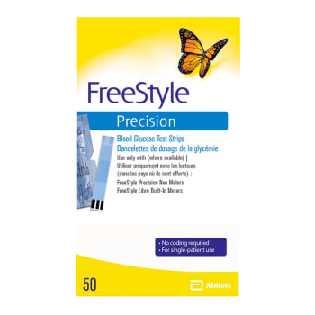 FreeStyle Precision Blood Glucose Test Strips (50 Count)
