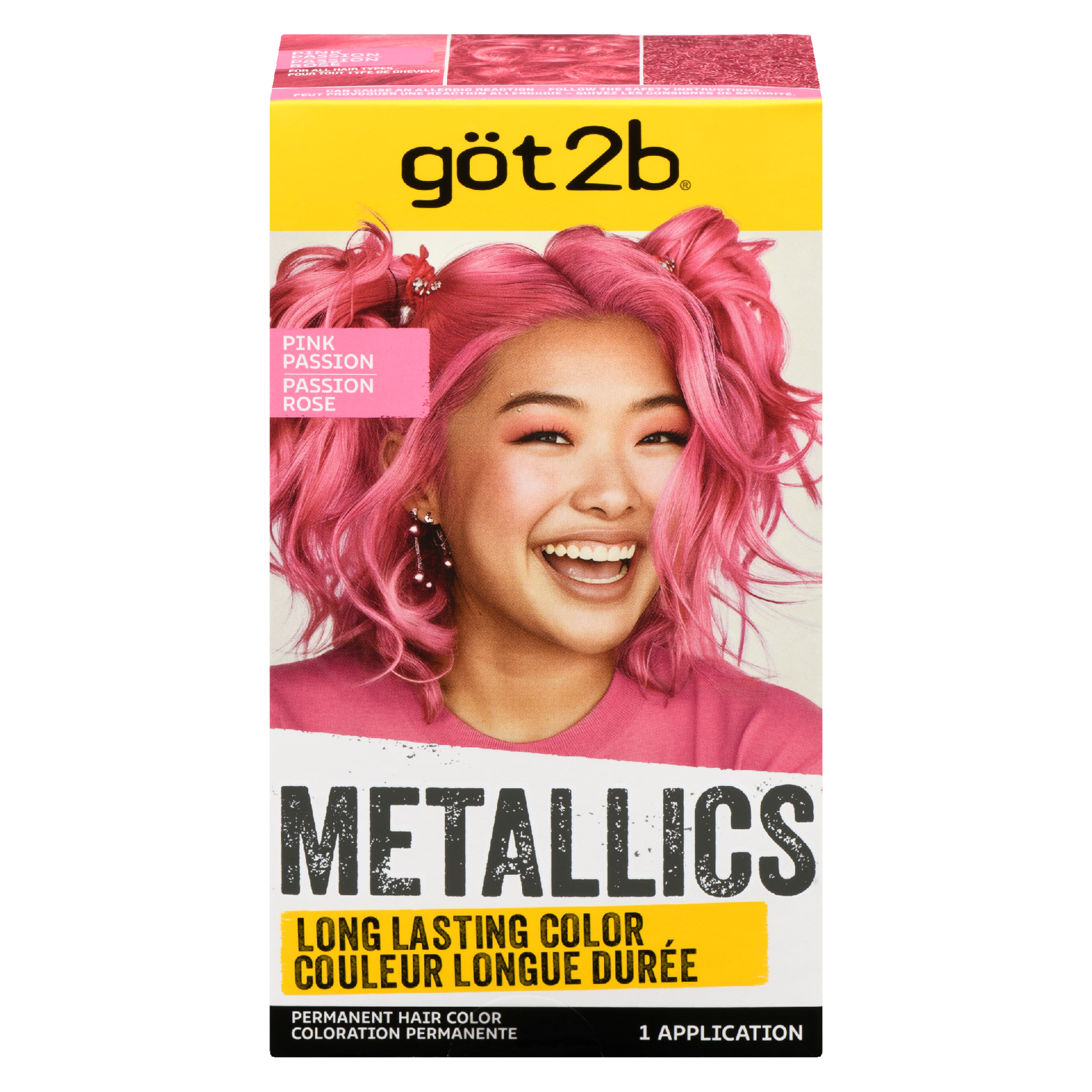 göt2b Metallics Permanent Hair Color Pink Passion
