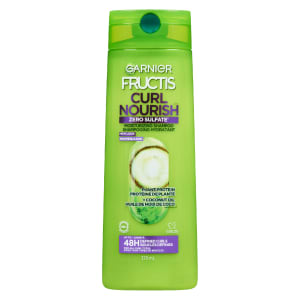 Garnier Fructis Curl Nourish Zero Sulfate Moisturizing Shampoo Plant Protein + Coconut Oil 370 ml