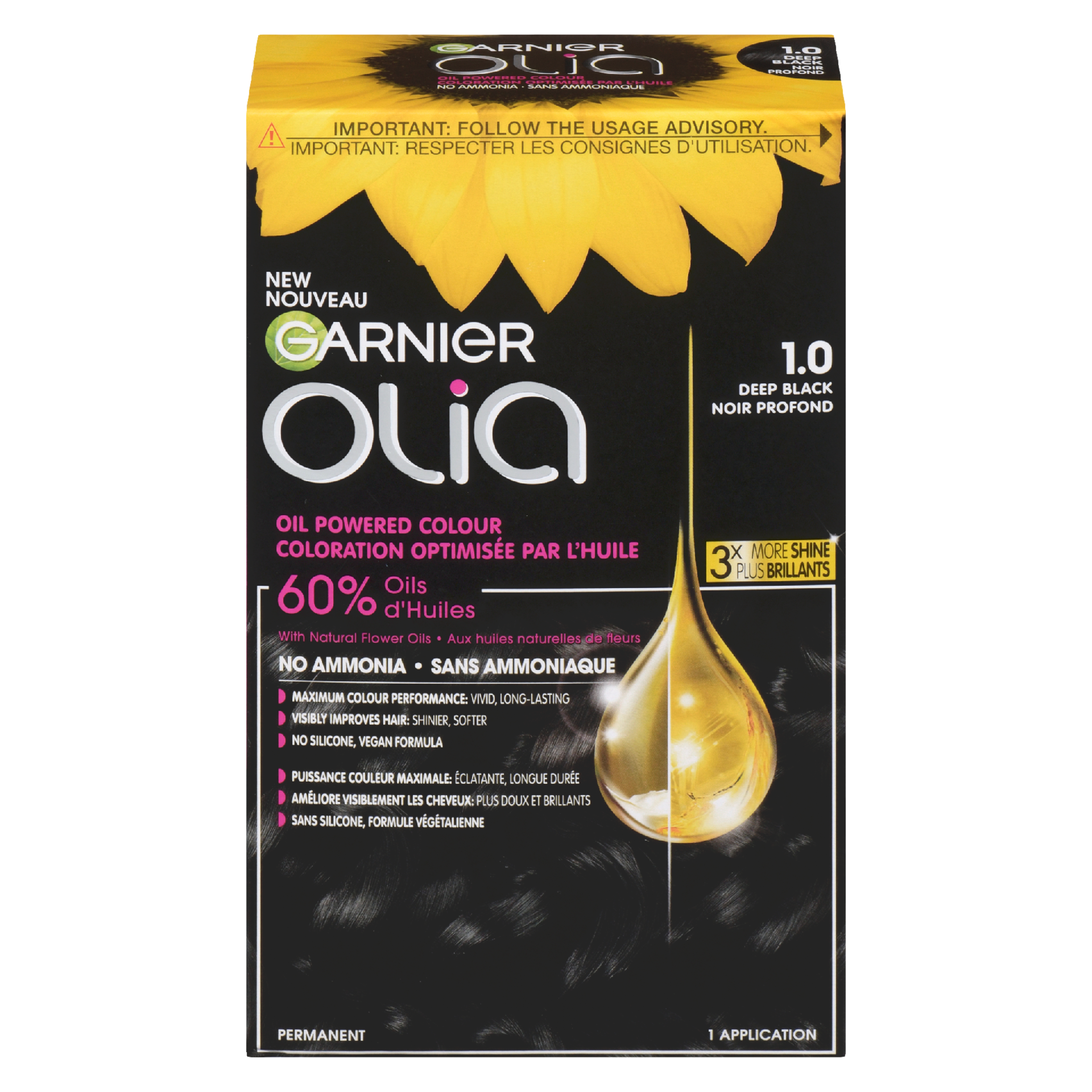 Garnier Olia Oil Powered Colour 1.0 Deep Black
