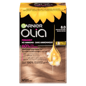 Garnier Olia Oil Powered Colour 8.0 Medium Blonde