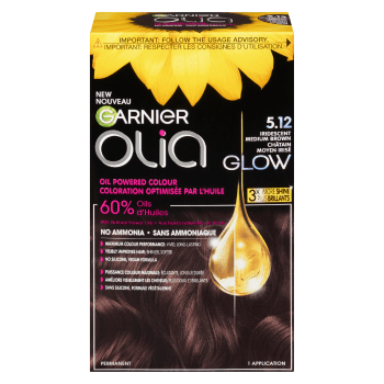 Garnier Olia Oil Powered Colour Glow 5.12 Iridescent Medium Brown