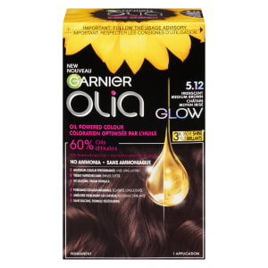 Garnier Olia Oil Powered Colour Glow 5.12 Iridescent Medium Brown