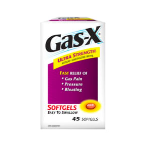 Gas-X Simethicone 180 mg Ultra Strength 45 Softgels