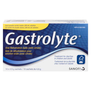 Gastrolyte Oral Rehydration Salts (with Citrate) 10 Sachets x 4.9 g