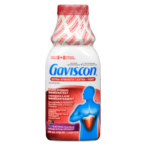 Gaviscon Acid Shielding Foam Barrier Liquid Extra Strength Soothing Fruit Blend 340 ml
