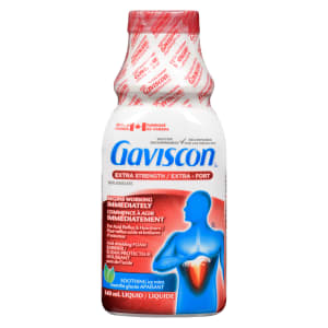 Gaviscon Acid Shielding Foam Barrier Liquid Extra Strength Soothing Icy Mint 340 ml